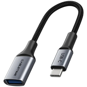 CABLETIME αντάπτορας USB-C σε USB CT-CMAF3.0, 5Gbps, γκρι