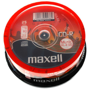 MAXELL CD-R music XL-II 80min/700MB, cake box 25τμχ