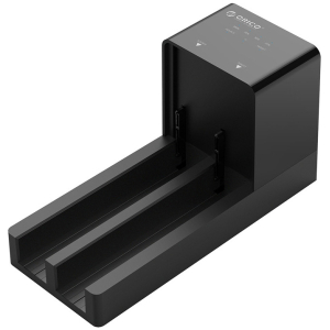 ORICO docking station για 2.5" ή 3.5" SATA HDD/SSD 6528US3-C, 2 θέσεων, 5Gbps, clone function, μαύρο