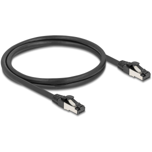 DELOCK καλώδιο δικτύου 80571, CAT 8.1 S/FTP, copper, 2000MHz, 1m, μαύρο