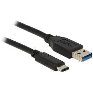 DELOCK USB Καλώδιο από USB 3.1 Type-A σε USB Type-C, Black, 1m