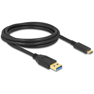 DELOCK καλώδιο USB-C σε USB 84004, 10Gbps, 2m, μαύρο