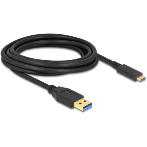 DELOCK καλώδιο USB-C σε USB 84006, 10Gbps, 3m, μαύρο