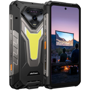 ULEFONE smartphone Armor 34 Pro Plus με βιντεοπροβολέα, 6.95", 5G, 16/512GB, 25500mAh, IP68/IP69K/MIL-STD-810H, μαύρο