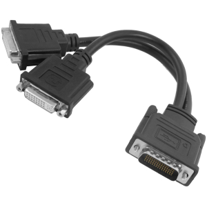 POWERTECH αντάπτορας DMS-59 σε 2x DVI CAB-DMS59DVI, 0.25m, μαύρος