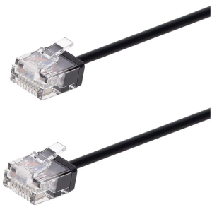 POWERTECH καλώδιο δικτύου CAB-N428, Cat 6A U/UTP, ultra slim, copper, 500MHz, 1.5m, μαύρο