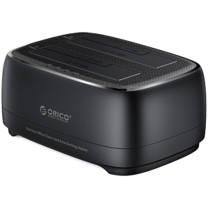 ORICO docking station για 2.5" ή 3.5" SATA HDD/SSD DD28U3-C, 2 θέσεων, 5Gbps, clone function, μαύρο