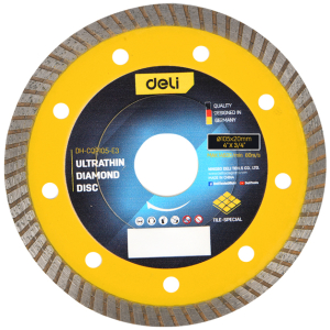 DELI δίσκος κοπής διαμαντέ DH-CQP105-E3, δομικών υλικών, ultrathin, 105mm, 14500rpm, wet & dry