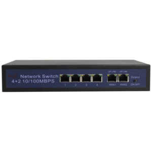 LONGSE PoE switch HT412, 4x LAN port & 2x WAN port, 10/100Mbps
