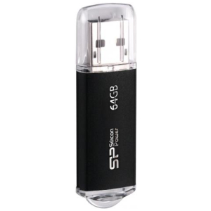 SILICON POWER USB Flash Drive Ultima II-I, 64GB, USB 2.0, μαύρο