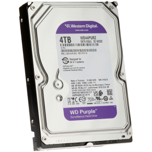 WD σκληρός δίσκος Purple 3.5", 4TB, 128MB, 5400RPM, 6Gb/s