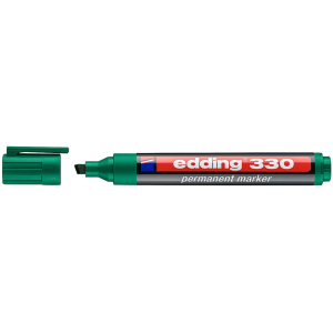 EDDING ανεξίτηλος μαρκαδόρος 330, 1-5mm, επαναγεμιζόμενος, πράσινος