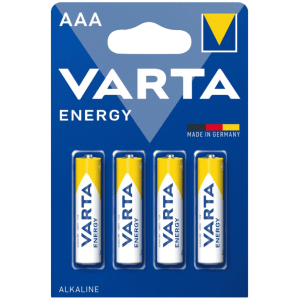 VARTA αλκαλικές μπαταρίες Energy, AAA/LR03, 1.5V, 4τμχ