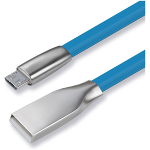 CABLETIME καλώδιο micro USB σε USB θηλυκό CT-PU32-ZFUM, flat, 480Mbps, 1m, μπλε