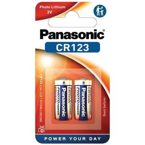 PANASONIC μπαταρίες λιθίου CR123, 3V, 2τμχ