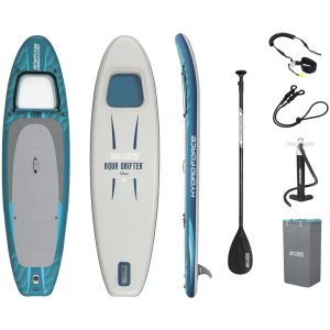 BESTWAY φουσκωτή σανίδα SUP Aqua Drifter View 6532H με διάφανο παράθυρο, 335x91.5x15cm, μπλε