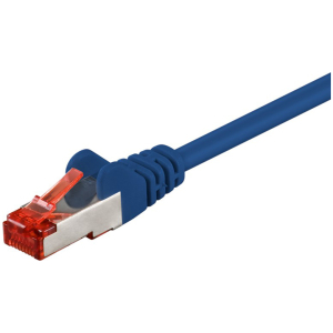 GOOBAY καλώδιο δικτύου 68266, CAT 6 S/FTP, copper, 250MHz, 0.5m, μπλε