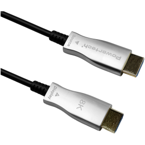 POWERTECH καλώδιο HDMI 2.1 CAB-H193 με Ethernet, 8K/60Hz, 48 Gbps, 10m, μαύρο