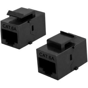 POWERTECH Keystone module RJ45 CAB-N463, CAT 6A UTP, μαύρο