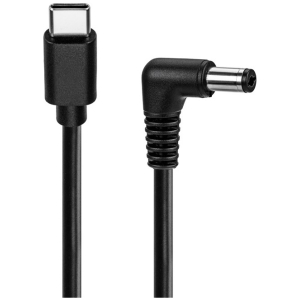 POWERTECH καλώδιο τροφοδοσίας USB-C σε DC CAB-UC097, 5.5x2.5mm, 1.5m, μαύρο