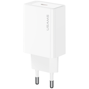 USAMS φορτιστής τοίχου CC329, USB-C, 30W, λευκός