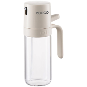 ECOCO γυάλινο δοχείο λαδιού E24235 με ψεκαστήρα, 250ml, γκρι