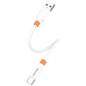 KAKUSIGA καλώδιο USB-C σε USB KSC-1024, σιλικόνης, 5A, 480Mbps, 0.25m, λευκό