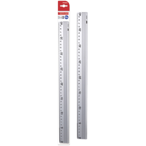 MP μεταλλικός χάρακας PA003A, 40cm, ασημί