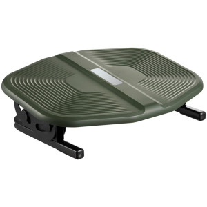 POWERTECH υποπόδιο γραφείου PT-1566 με ρυθμιζόμενη κλίση, μαύρο/λαδί