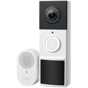 TP-LINK smart κουδούνι με κάμερα Tapo D210, 2K/3MP, WiFi, 6400mAh, IP65, V2.0